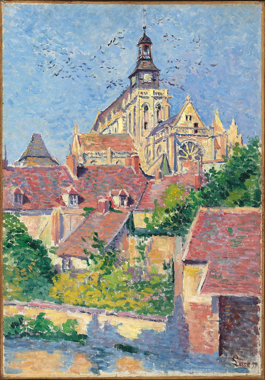 Kathedrale von Gisors, Blick von Fosse aux Tanneurs von Maximilien Luce
