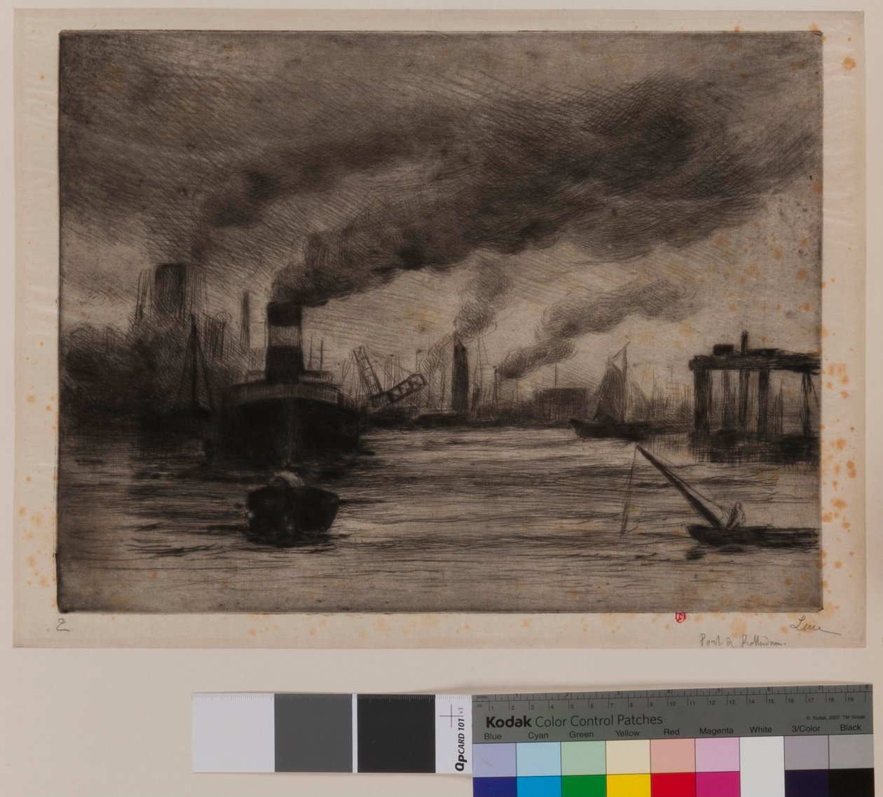 Hafen von Rotterdam von Maximilien Luce