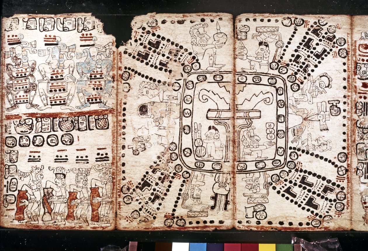 Maya-Zivilisation: Codex Tro-Cortesiano, Mitte des 15. Jahrhunderts von Mayan Mayan