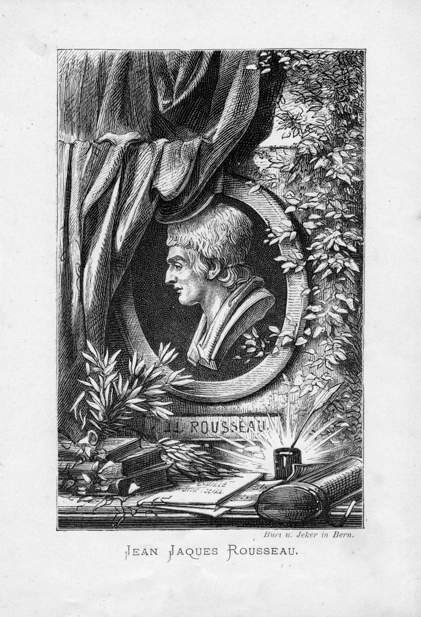Graviertes Porträt von Melchior Karl Jeker