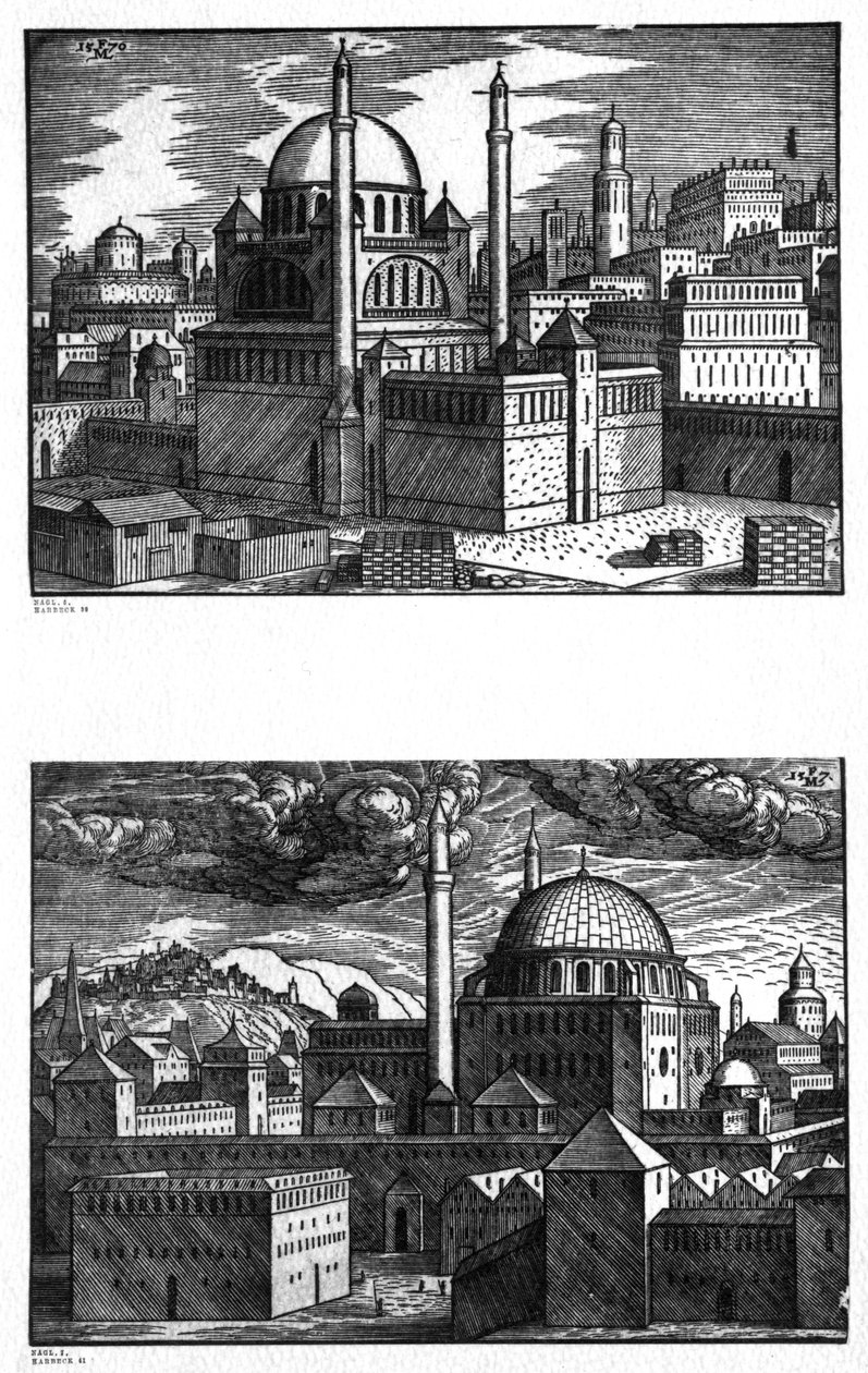 Moscheen von Konstantinopel, 1570 von Melchior Lorck