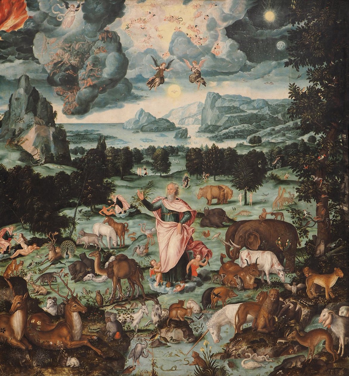 Die Erschaffung der Welt, 1575 von Melchior Bocksberger