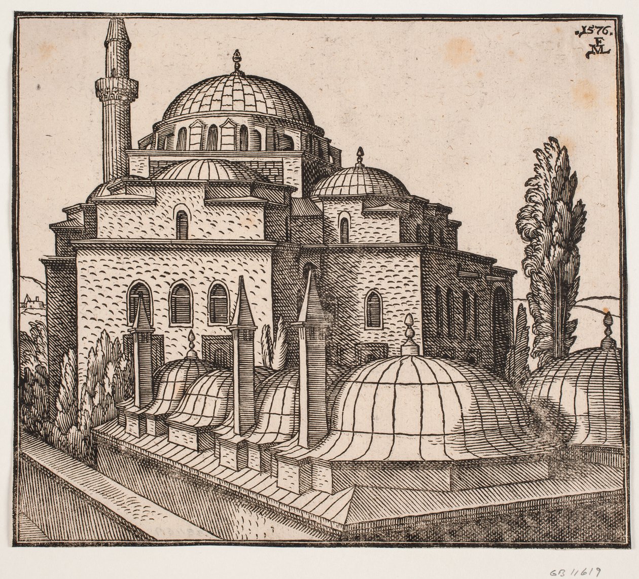 Die Atik Ali Pasha Moschee in Istanbul von Melchior Lorck