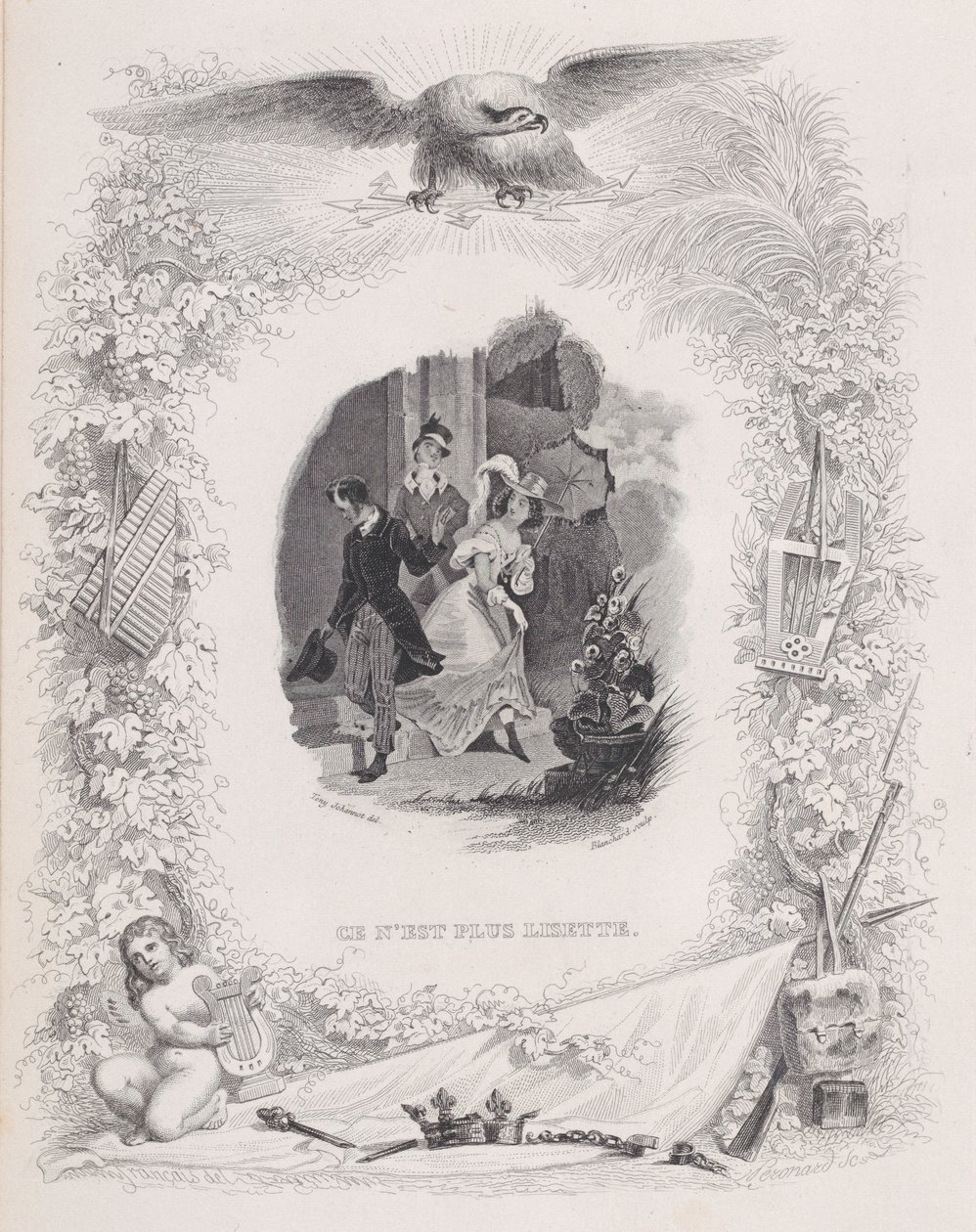 Es ist nicht mehr Lisette, aus Die Lieder von Béranger von Melchior Péronard, Auguste Blanchard I