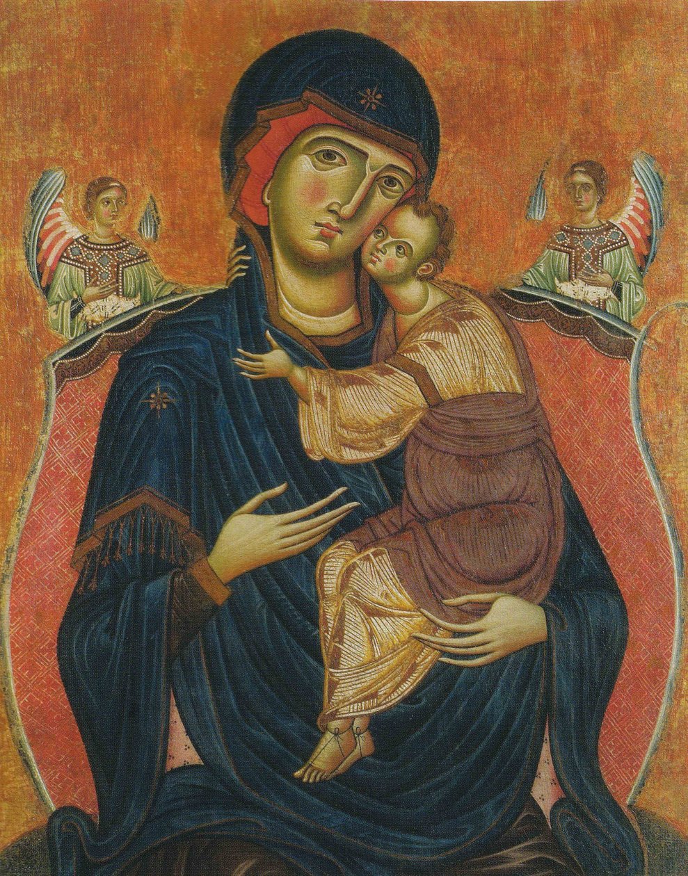 Madonna mit Kind und Engeln von Meliore di Jacopo