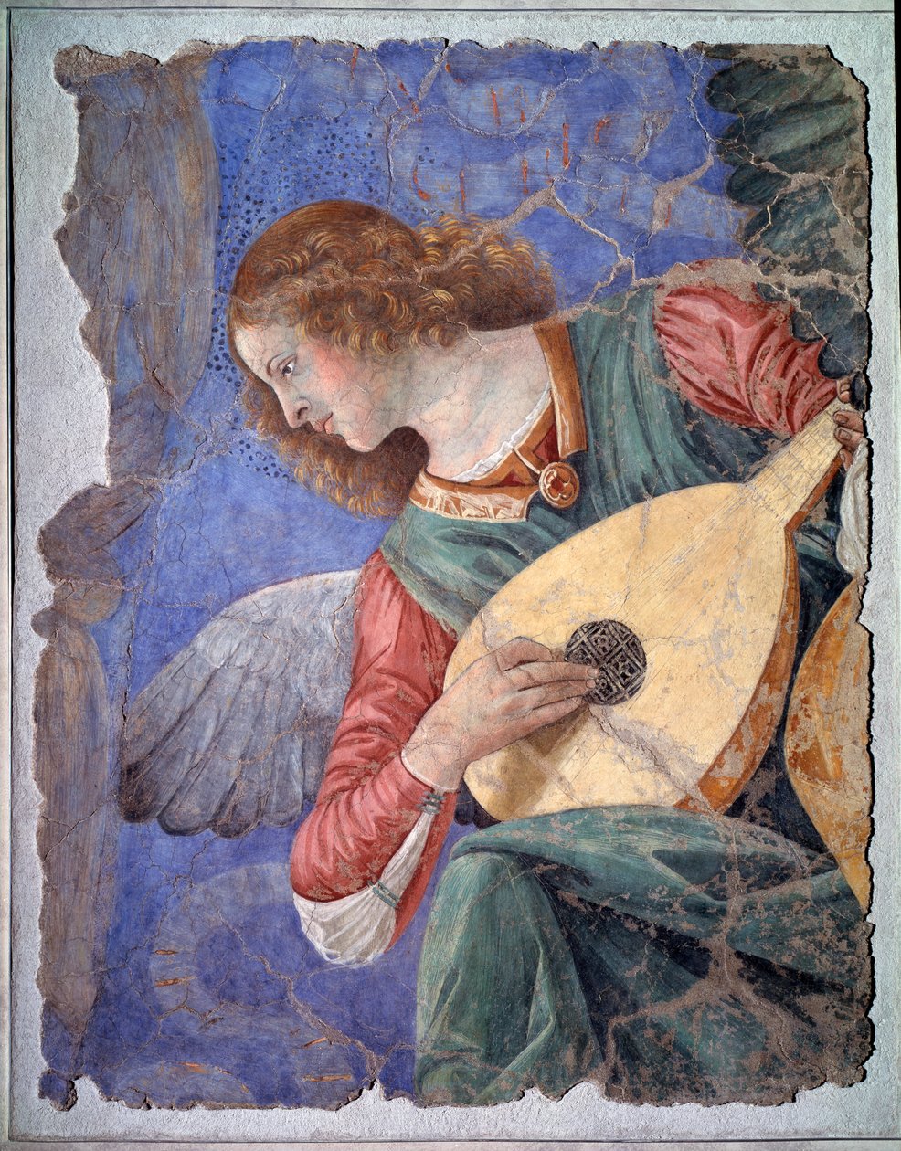 Engel spielt Laute, ca. 1480 von Melozzo da Forli