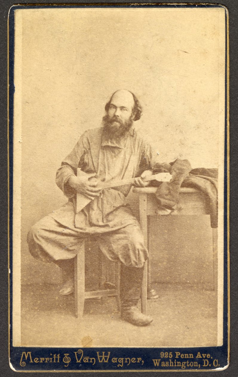 Porträt eines unbekannten Mannes mit Balalaika von Merritt and Van Wagner