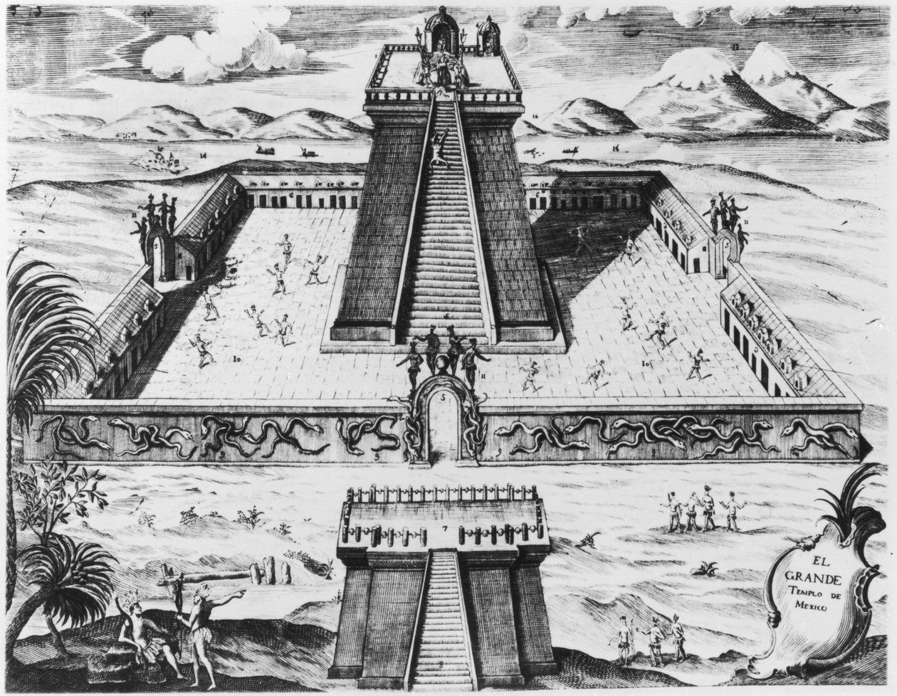 Der Templo Mayor in Tenochtitlan (aus 
