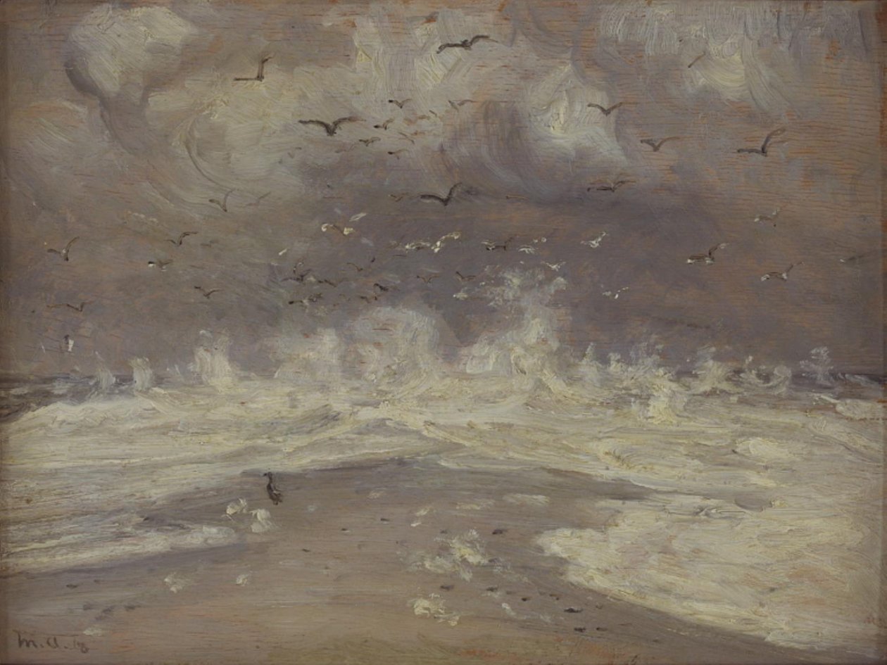 Brandung an der Nordküste Jütlands von Michael Ancher