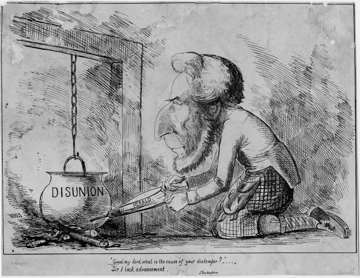 Guter Herr: Was ist die Ursache Ihrer Verstimmung, ca. 1861 von Michael Angelo Woolf