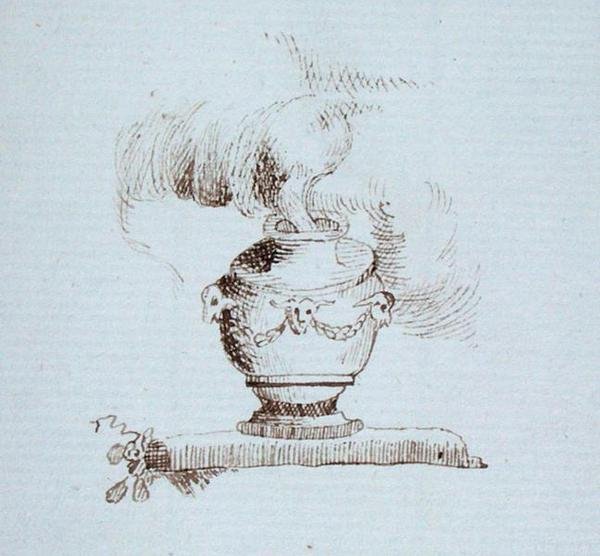 Zeichnung aus Michael Faradays Sammelalbum von Michael Faraday