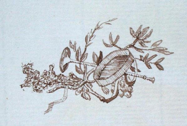 Zeichnung aus Michael Faradays Sammelalbum von Michael Faraday