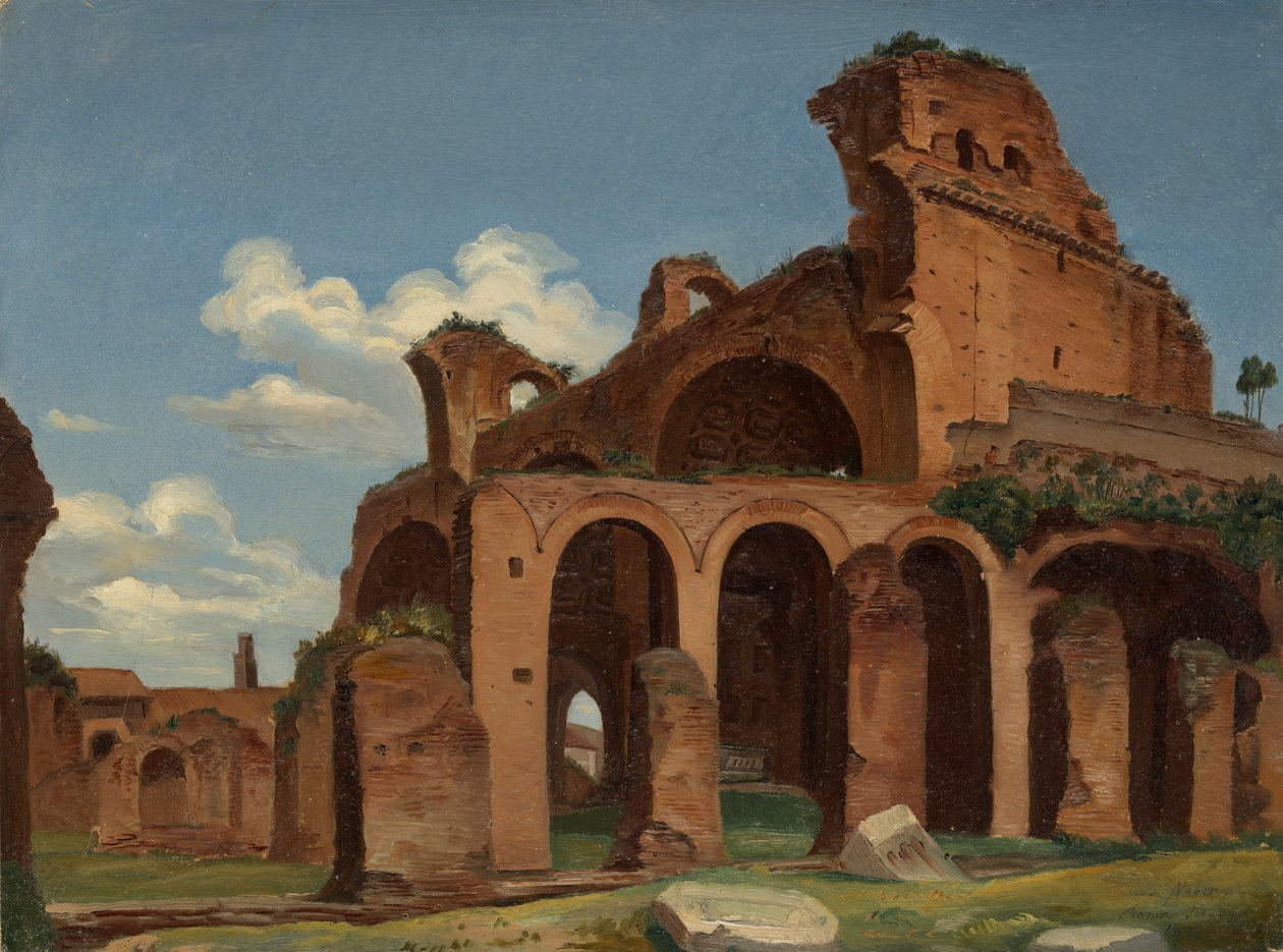 Die Basilika des Konstantin, Rom, 1830 von Michael Neher