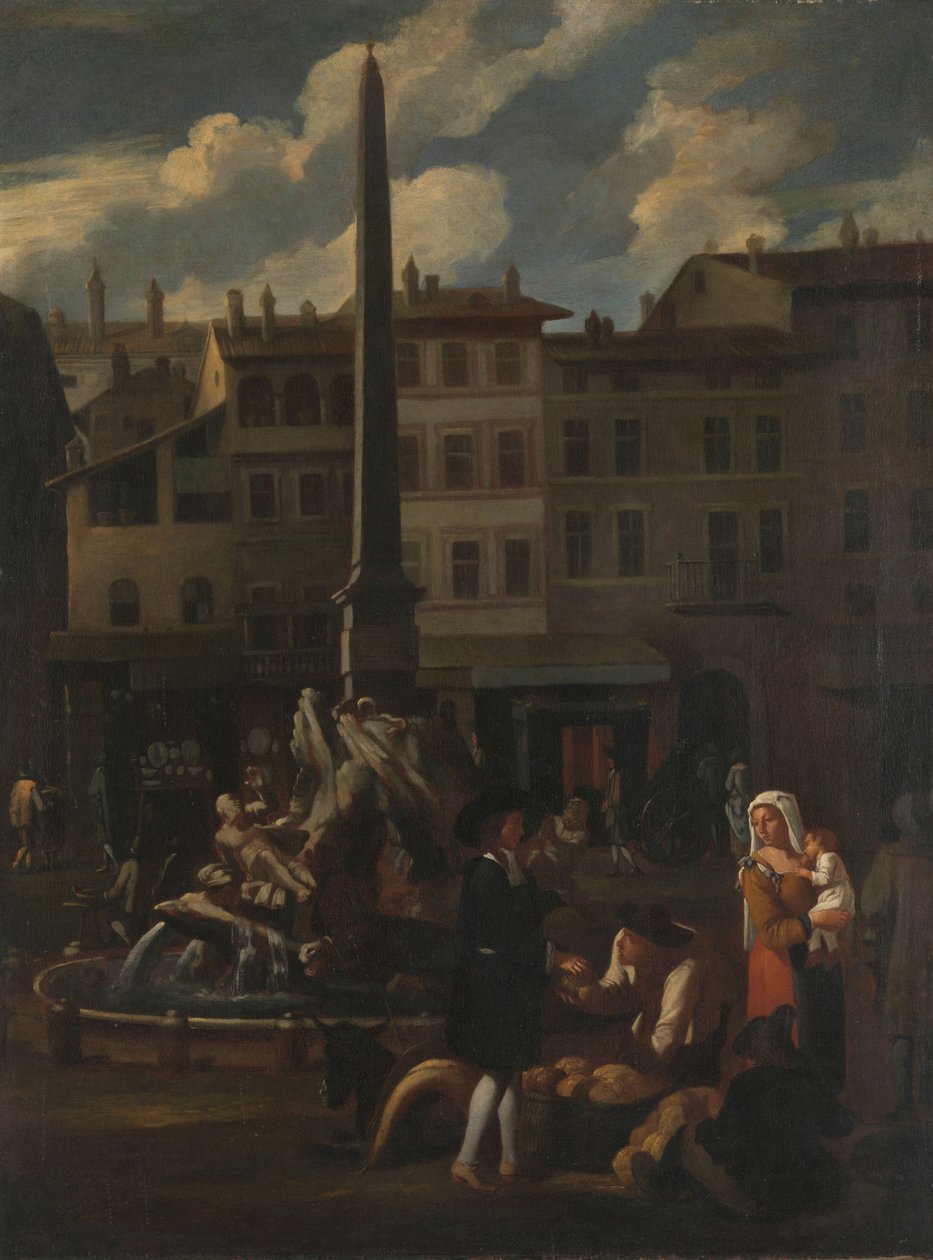 Marktszene in Rom von Michael Sweerts