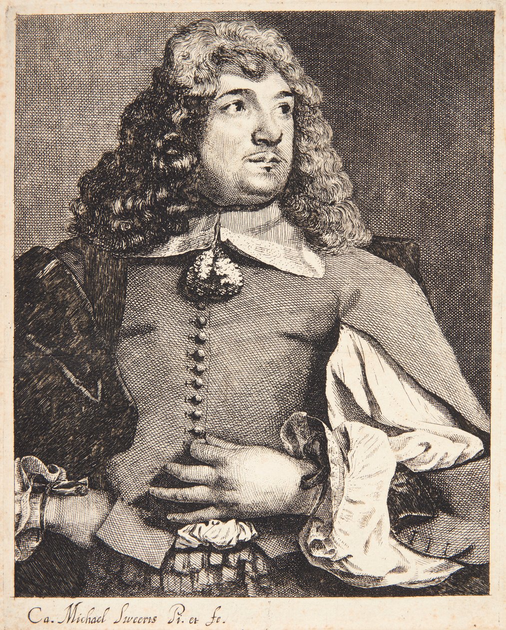 Porträt eines stehenden Mannes von Michael Sweerts