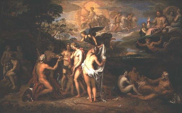 Das Urteil des Paris von Michel (attr. to) Corneille