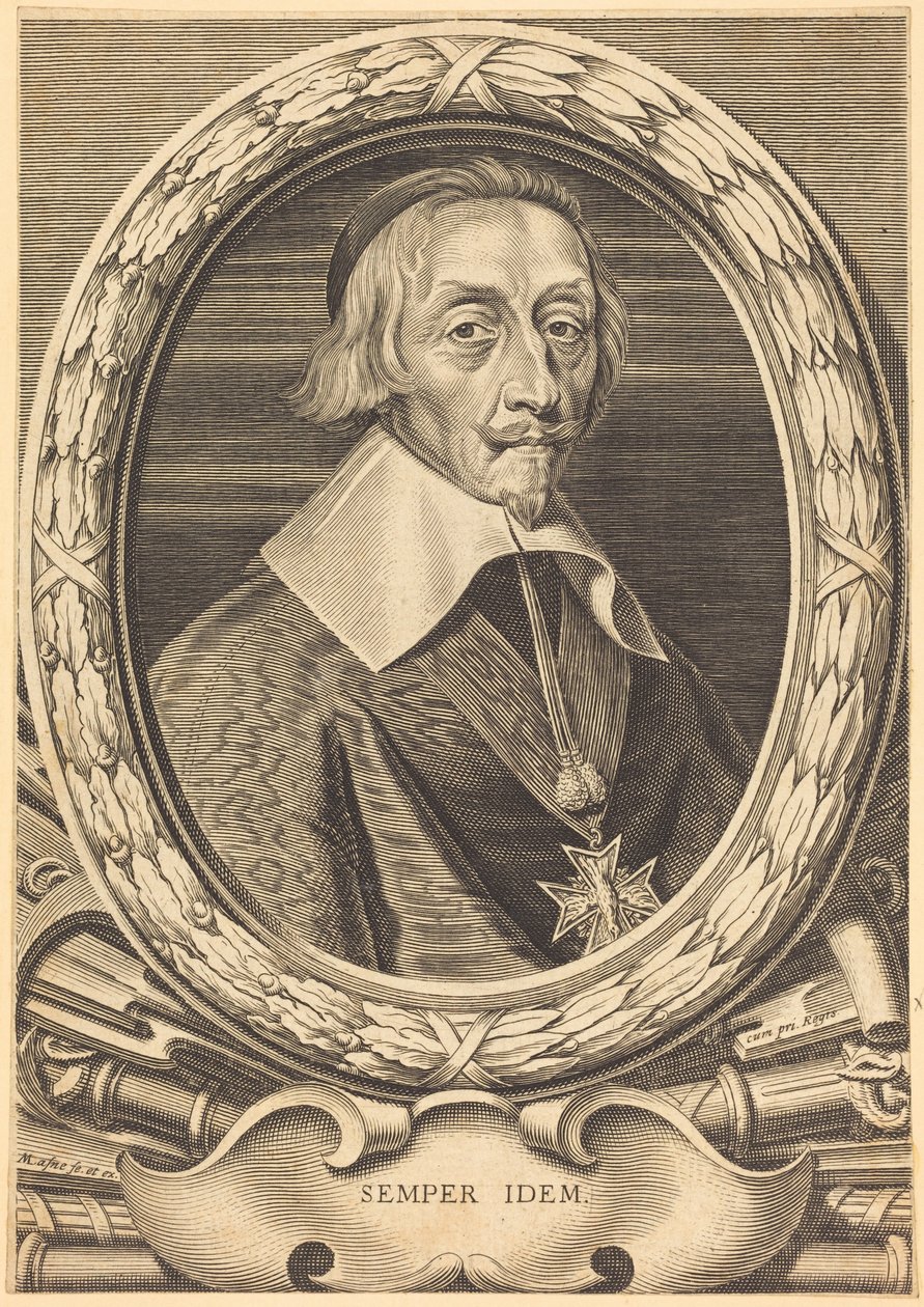Armand Jean du Plessis, Kardinal Richelieu von Michel Lasne