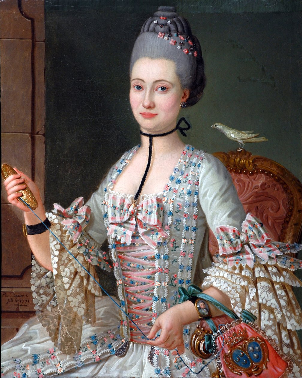 Porträt von Elizabeth de la Vallée de la Roche von Michel Pierre Hubert Descours