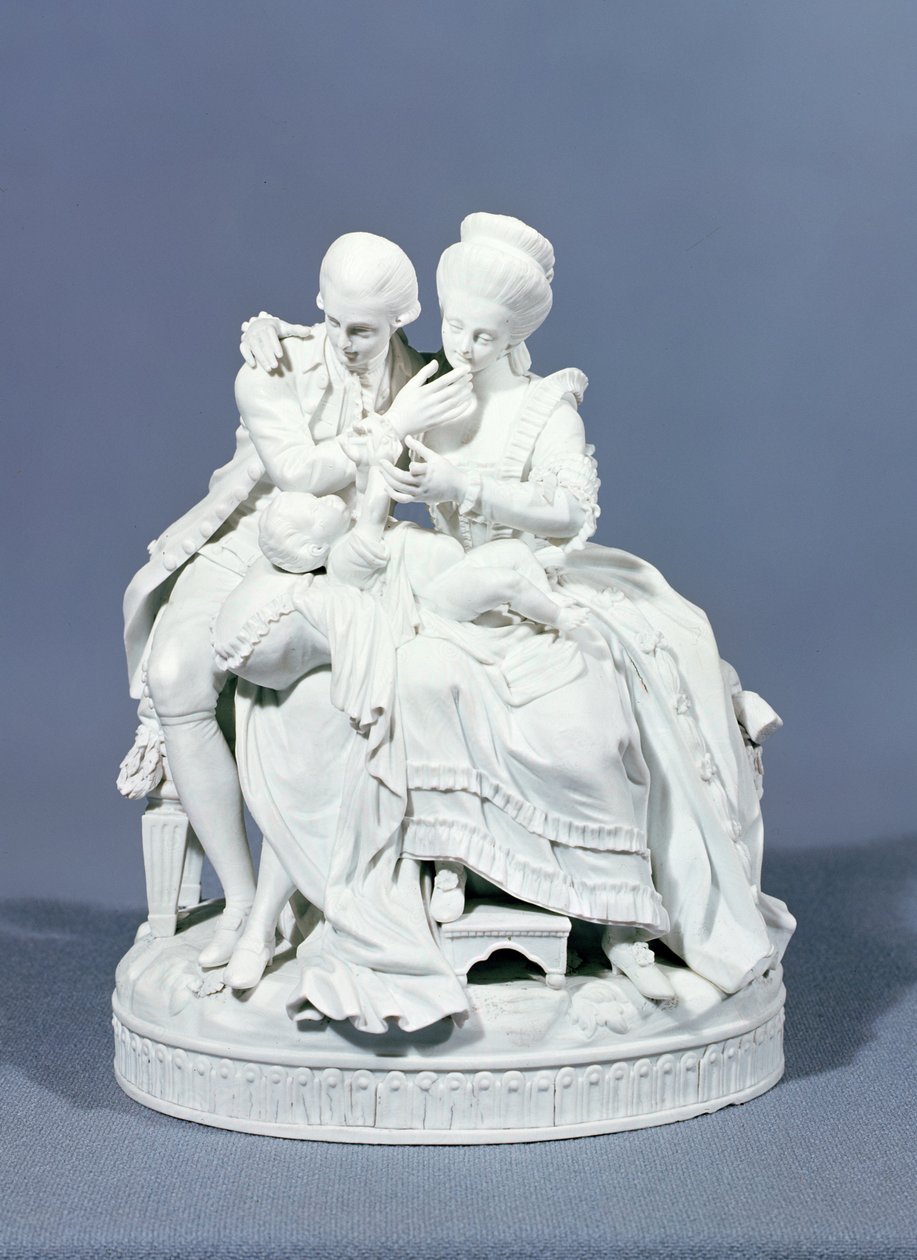 Die glücklichen Eltern, Meissen, ca. 1770 von Michel Victor Acier
