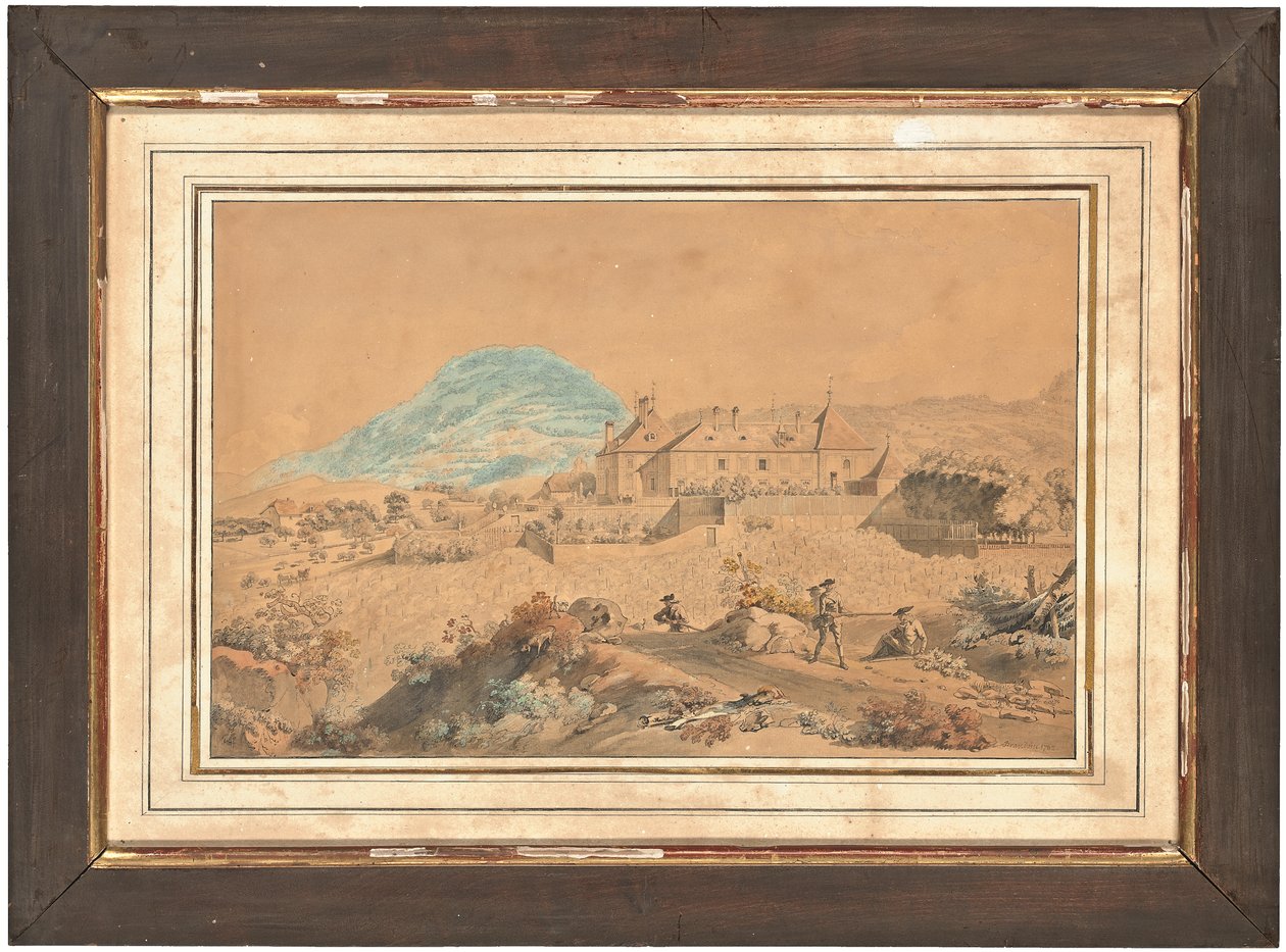 Eine von vier Ansichten des Château d