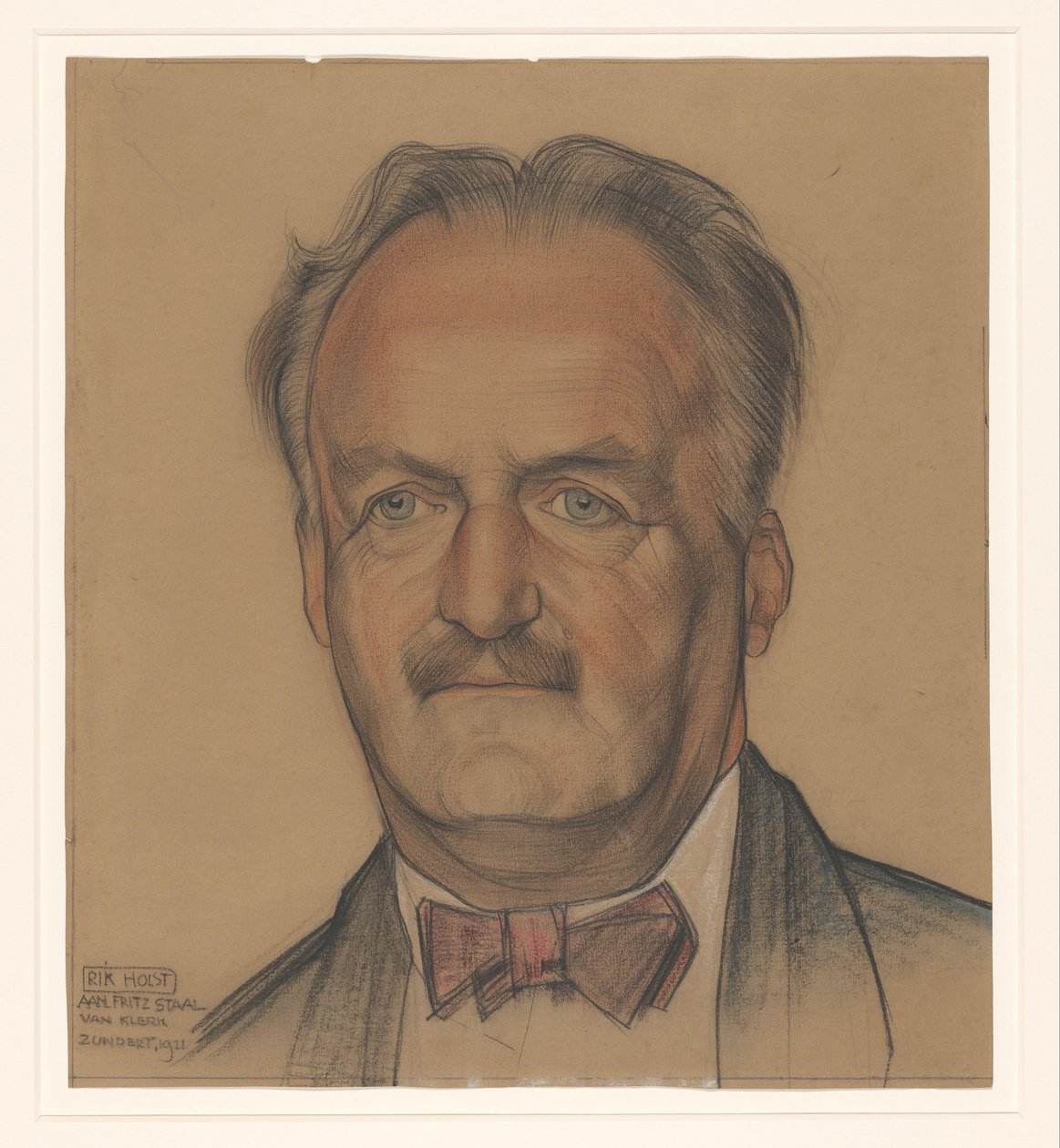 Porträt von Richard Nicolaüs Roland Holst von Michel de Klerk