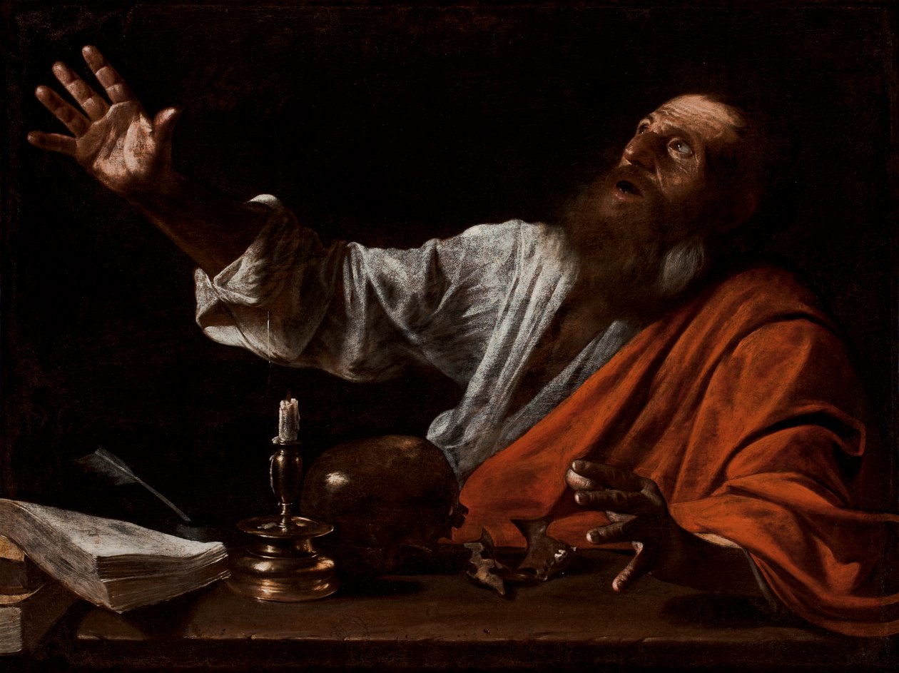 Die Vision des Heiligen Hieronymus von Michelangelo (follower of) Caravaggio