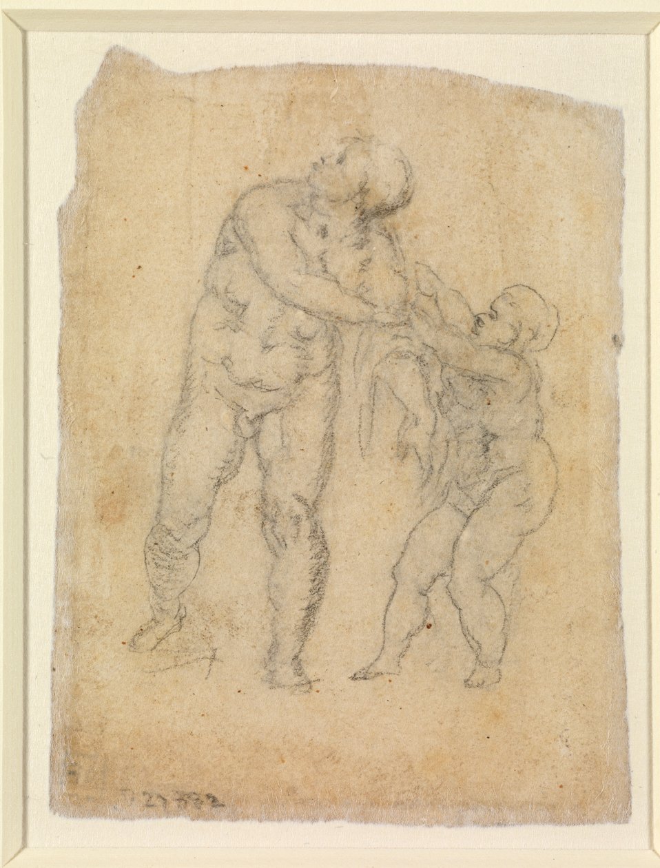 Aeneas und ein Kind (verso) von Michelangelo Buonarroti