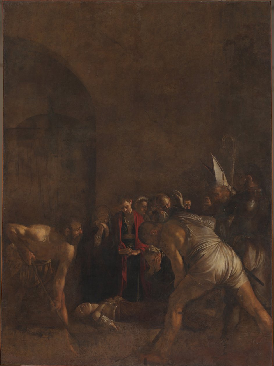 Begräbnis der Heiligen Lucia Seppellimento di Santa Lucia, ca. 1608 von Michelangelo Caravaggio