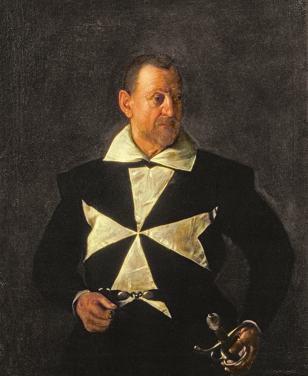 Porträt eines Ritters von Malta, möglicherweise Fra Antonio Martelli von Michelangelo Merisi da Caravaggio