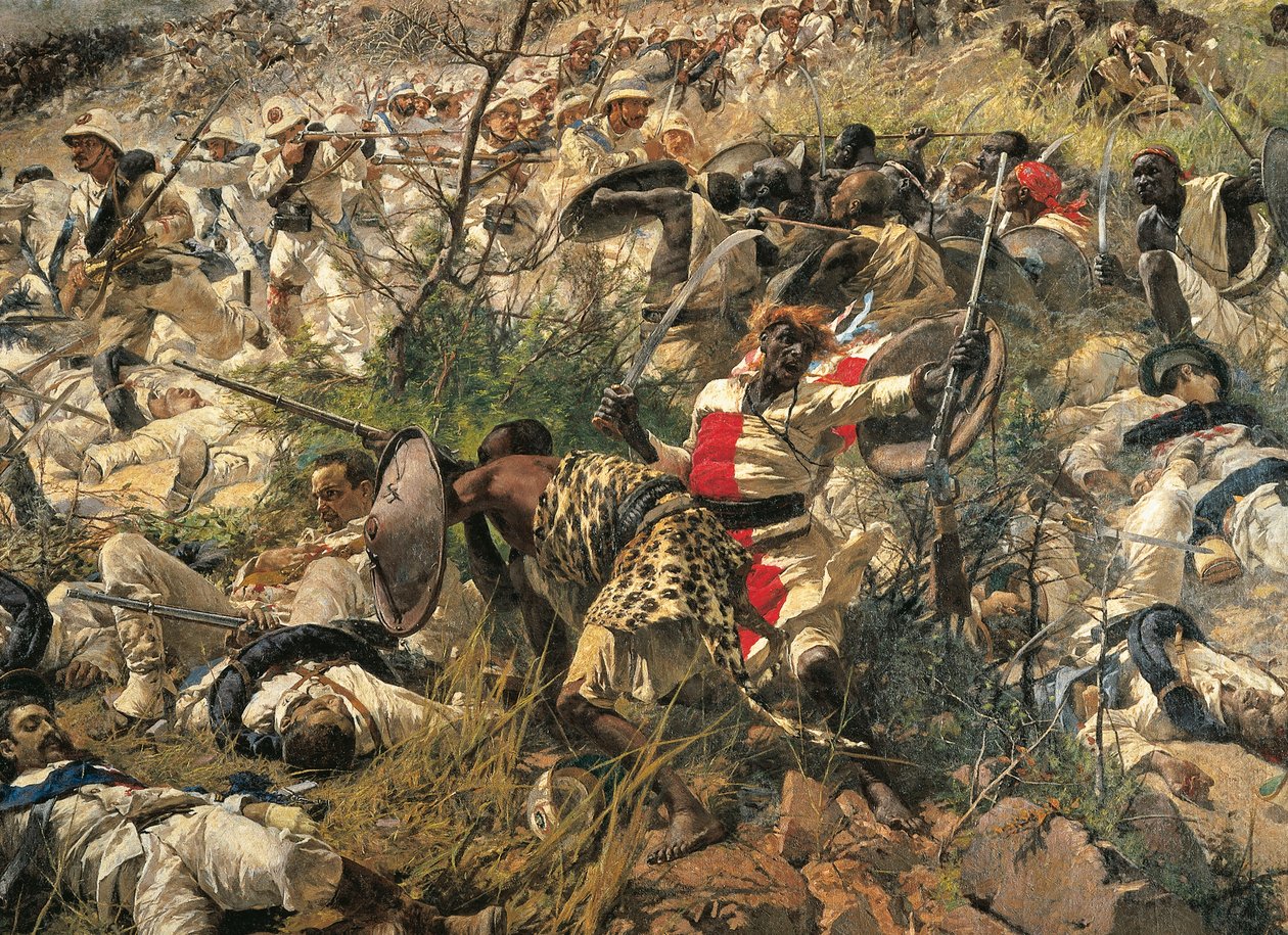 Die Schlacht von Dogali (Detail) von Michele Cammarano