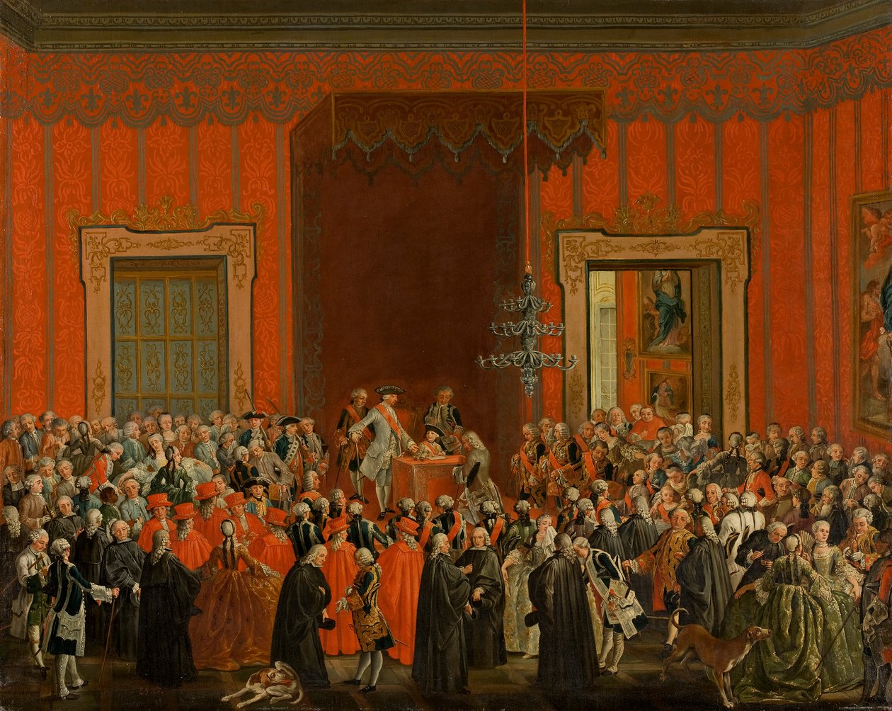 Carlos III verzichtet auf die Krone von Neapel von Michele Foschini