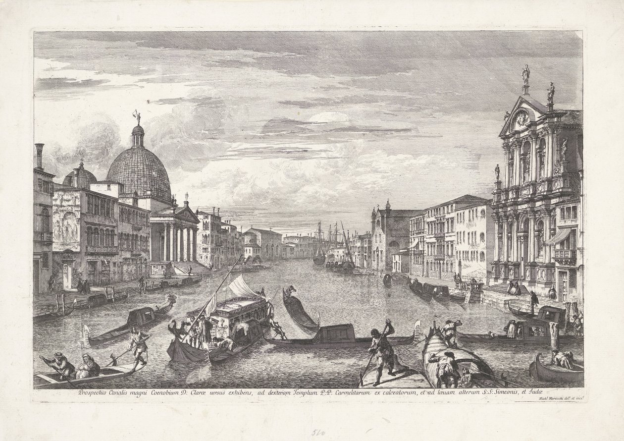 Canal Grande in Venedig (Serientitel) von Michele Marieschi