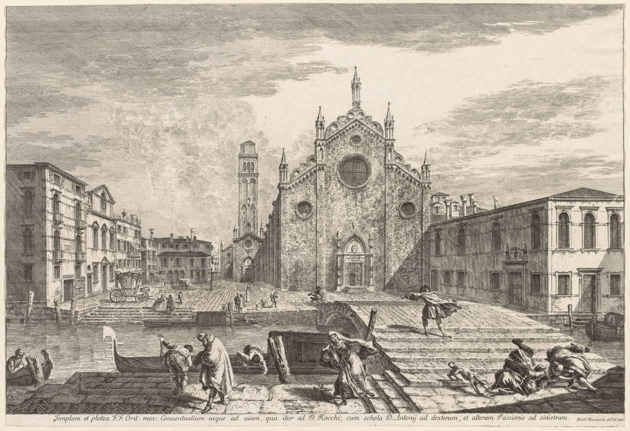 Ansichten von Venedig: Campo dei Frari, 1741 von Michele Marieschi