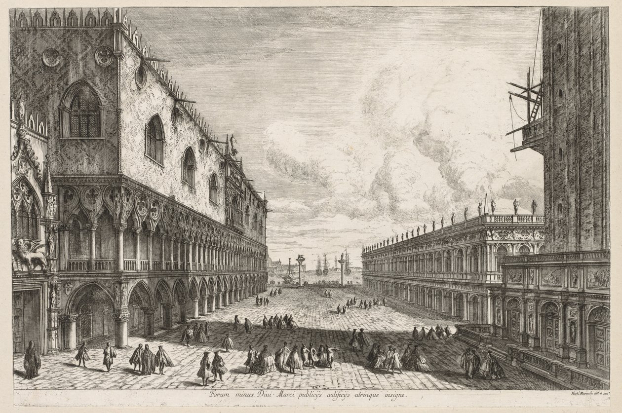 Ansichten von Venedig: Die Piazzetta von Michele Marieschi