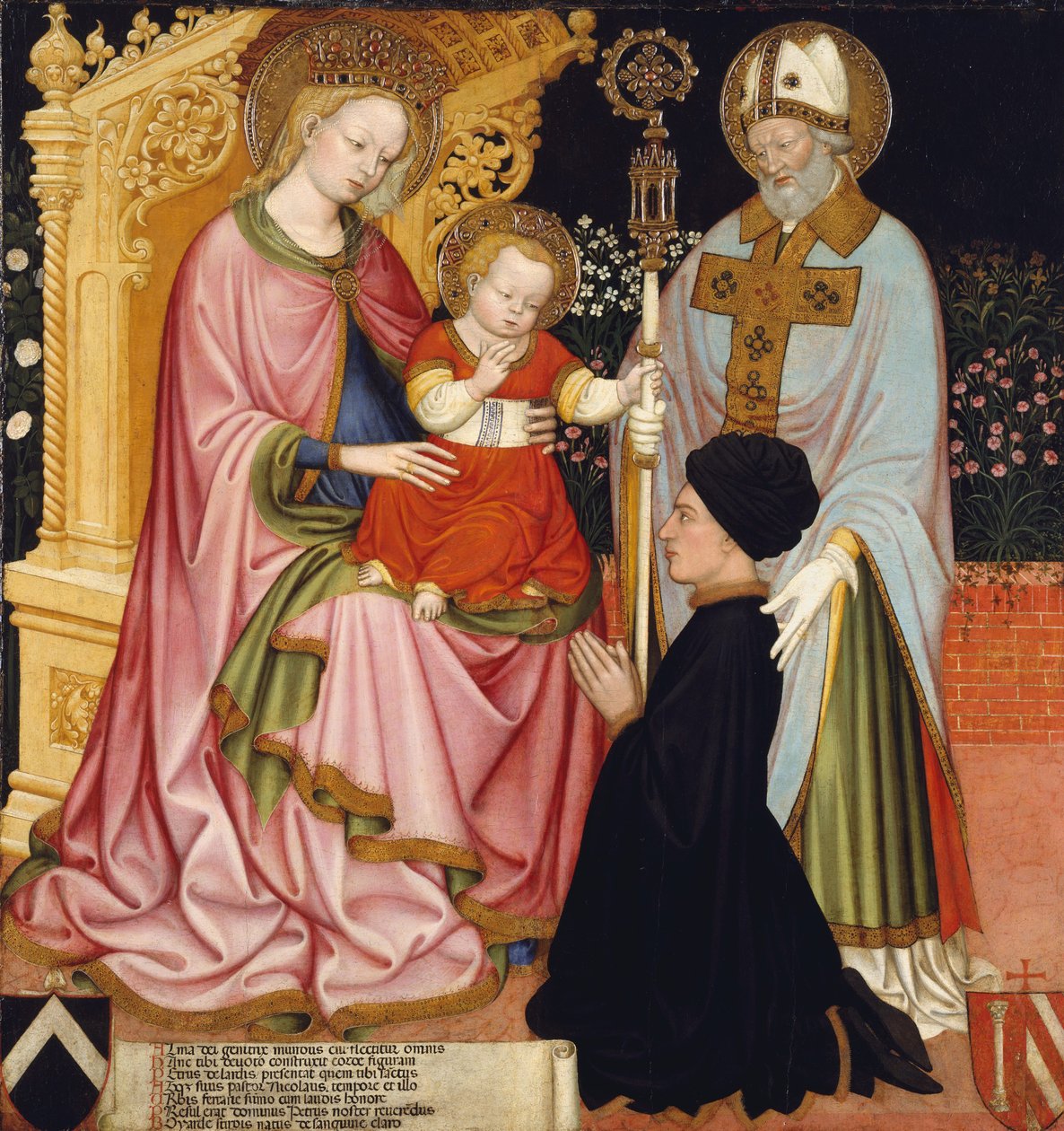 Madonna und Kind mit dem Stifter Pietro de