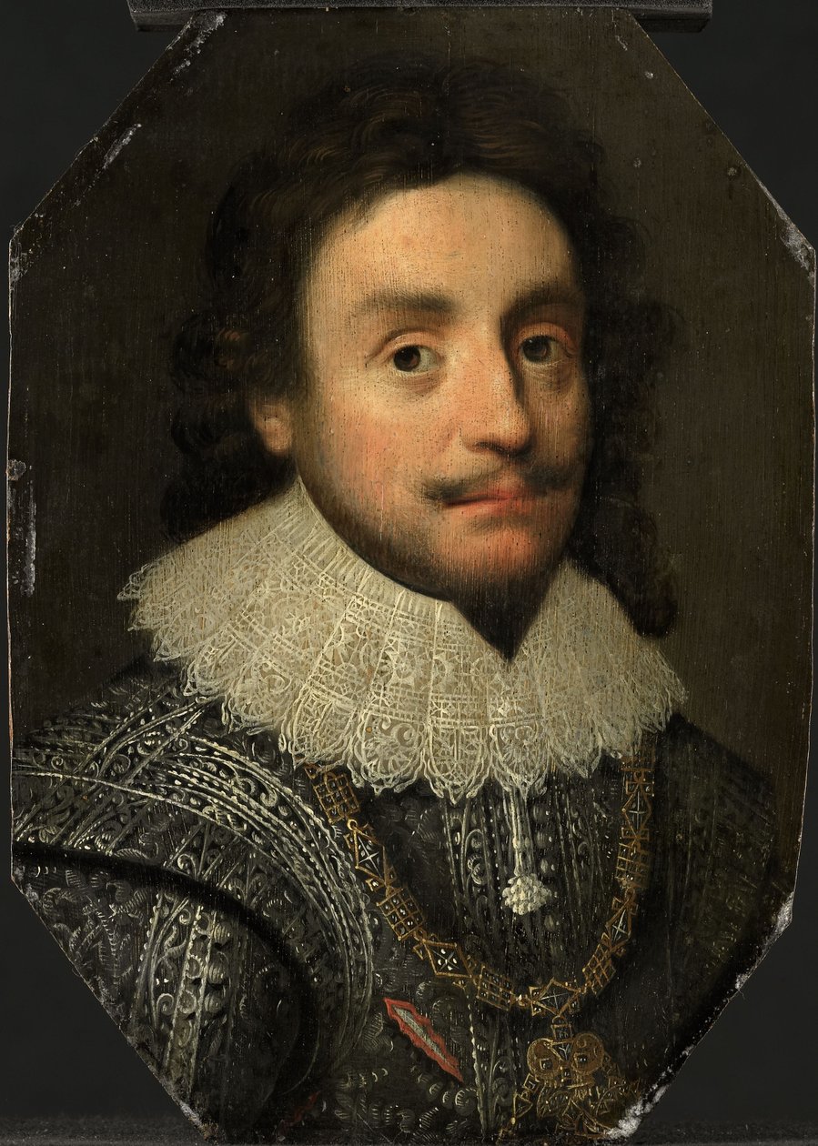 Porträt von Friedrich V. (1596-1632), um 1621 von Michiel Jansz. van (after) Miereveld