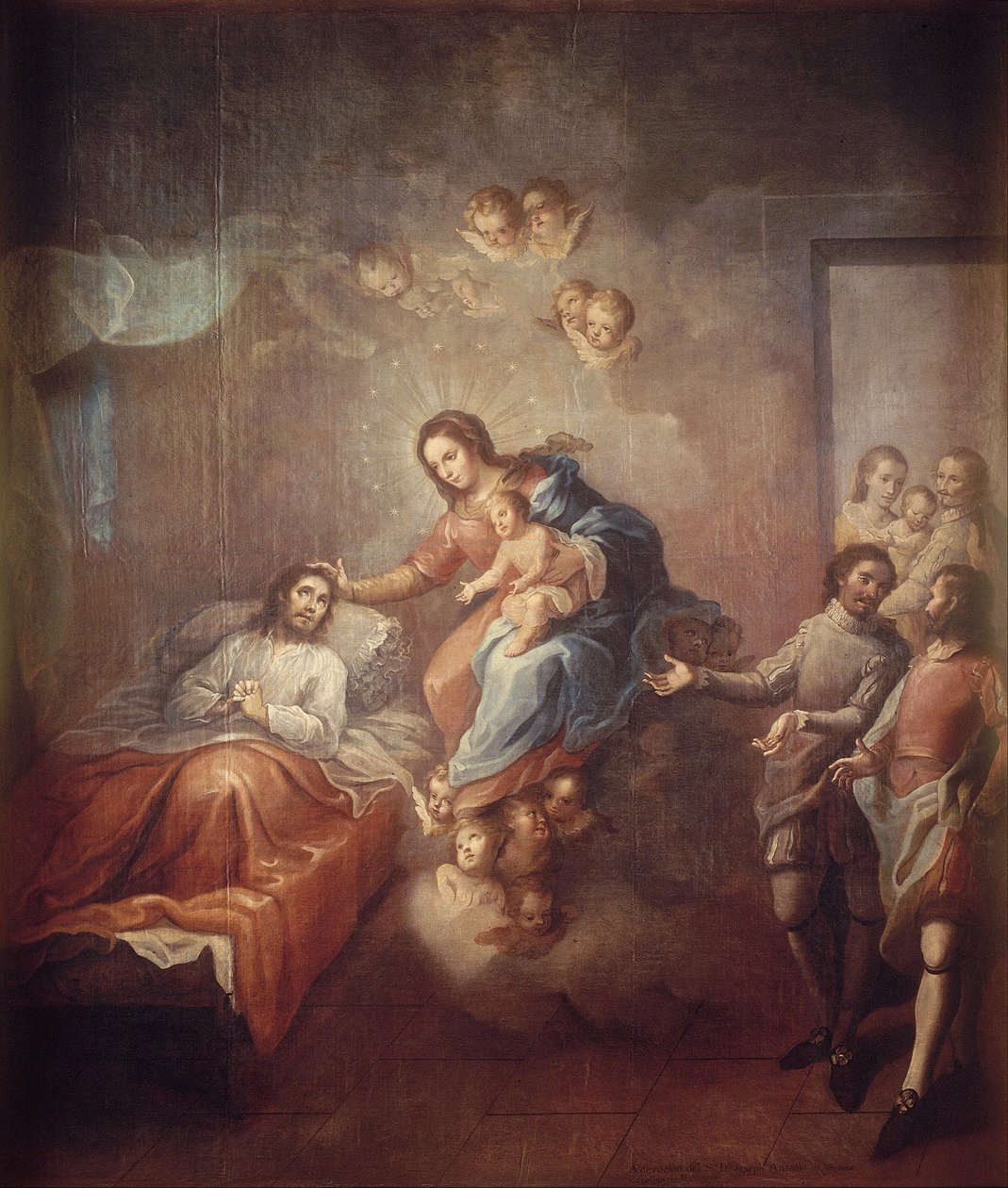 Die Bekehrung des heiligen Ignatius von Loyola von Miguel Cabrera