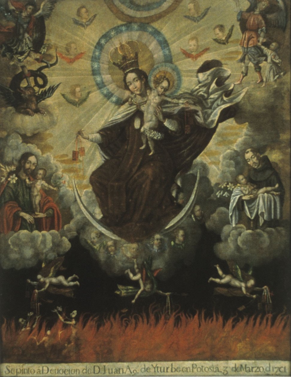 Virgen del Carmen von Miguel Gaspar De Berrío