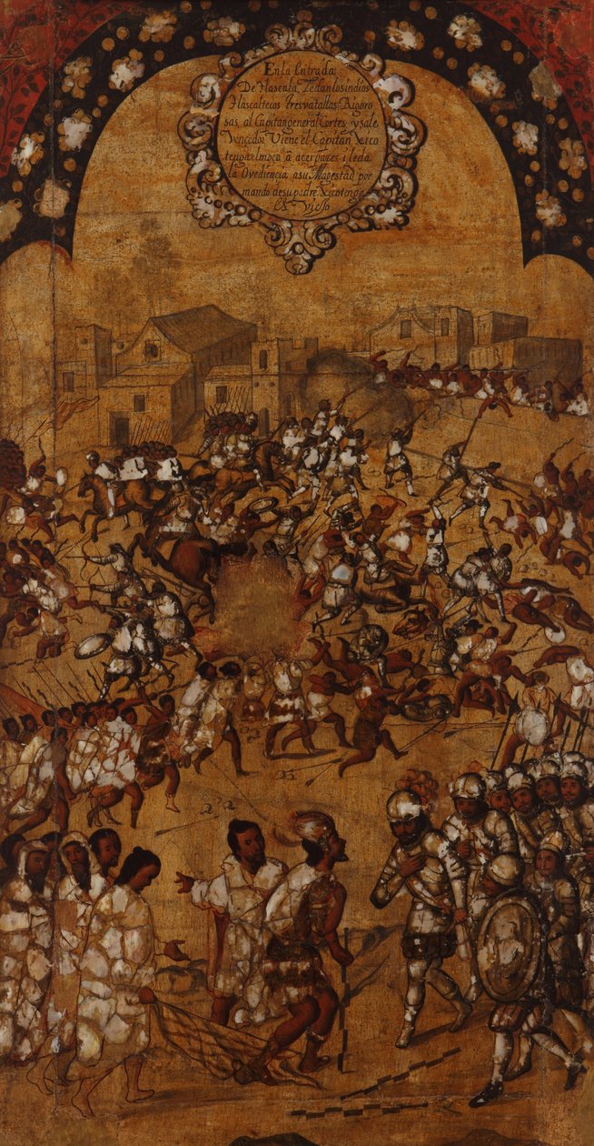 Die Eroberung Mexikos. Tafel V von Miguel Gonzales