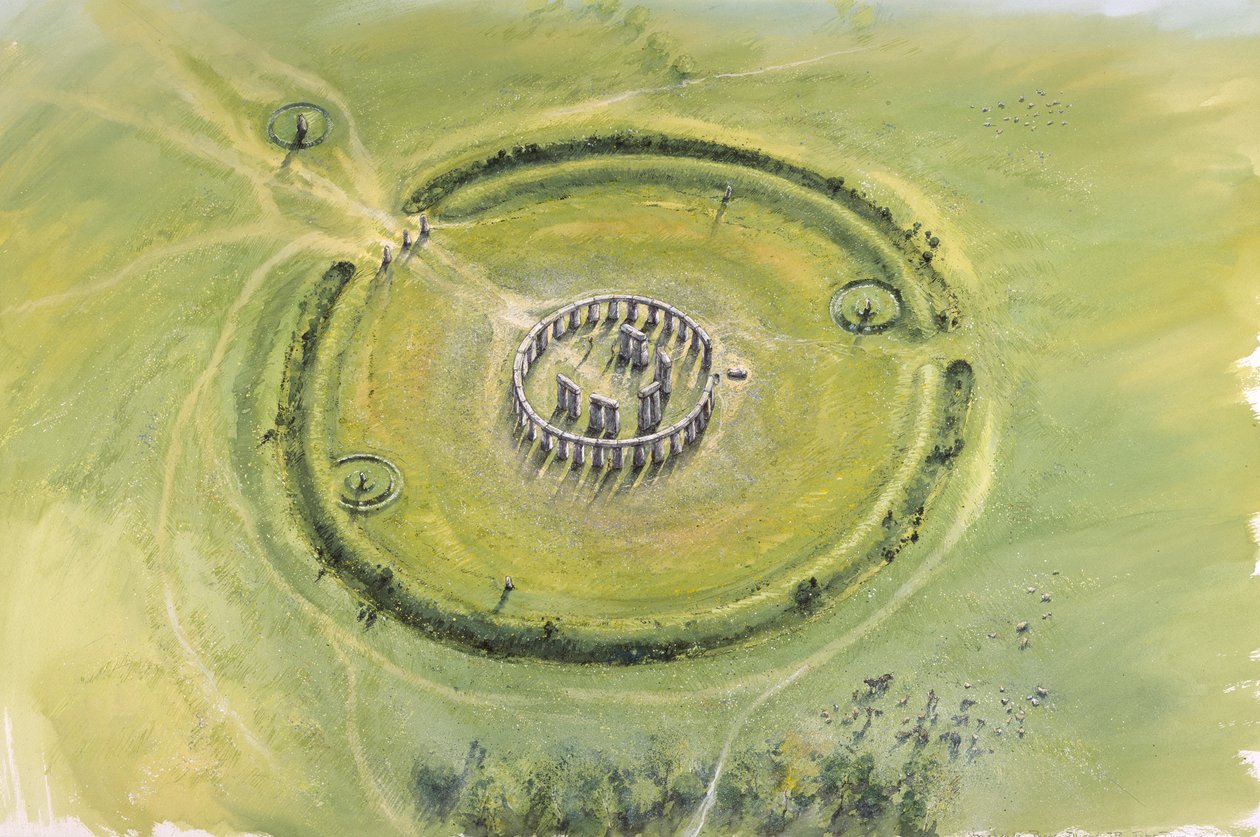 Stonehenge Phase 3, ca. 20. Jahrhundert v. Chr. von Mike Seaforth