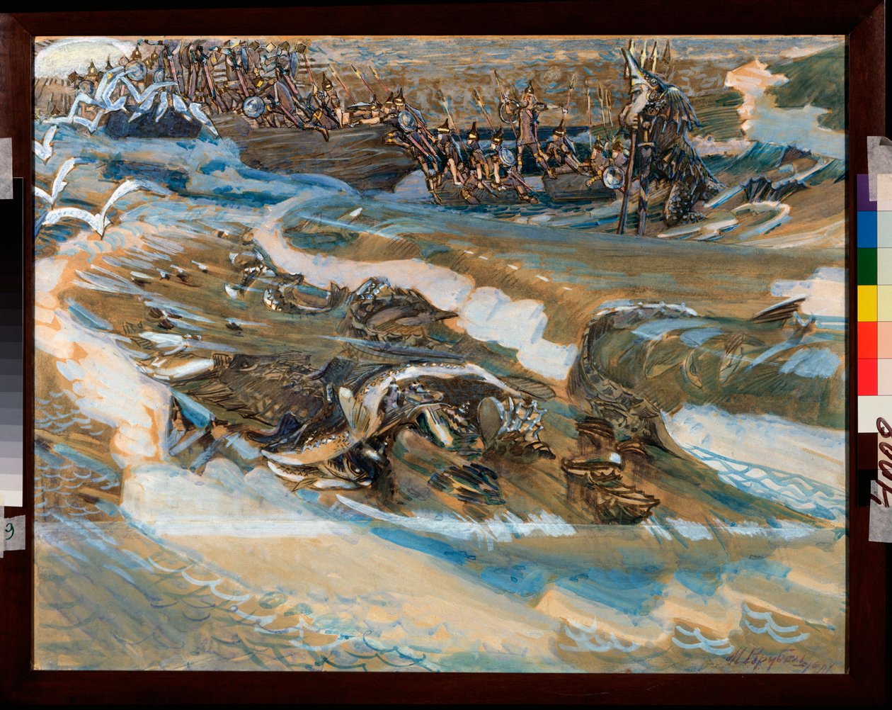 Illustration für das Märchen vom Zaren Saltan von Alexander Puschkin von Mikhail Aleksandrovich Vrubel