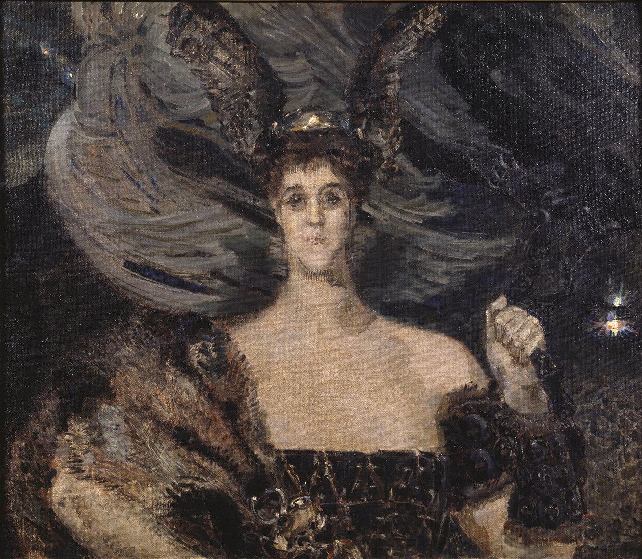 Die Walküre. Porträt der Künstlerin und Mäzenin Gräfin Maria Tenisheva von Mikhail Aleksandrovich Vrubel