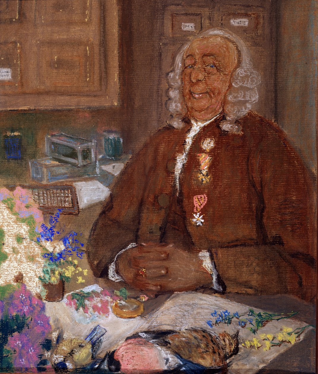 Porträt von Carl von Linné, schwedischer Naturforscher von Mikhail Dmitrievich Ezuchevsky