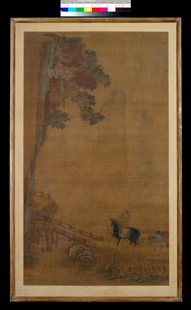 Reiter an einer Brücke von Ming Dynasty Chinese School