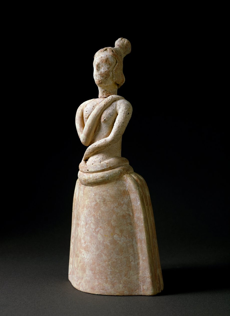 Minoische Kunst: Terrakottafigur einer Frau in Anbetungshaltung von Minoan