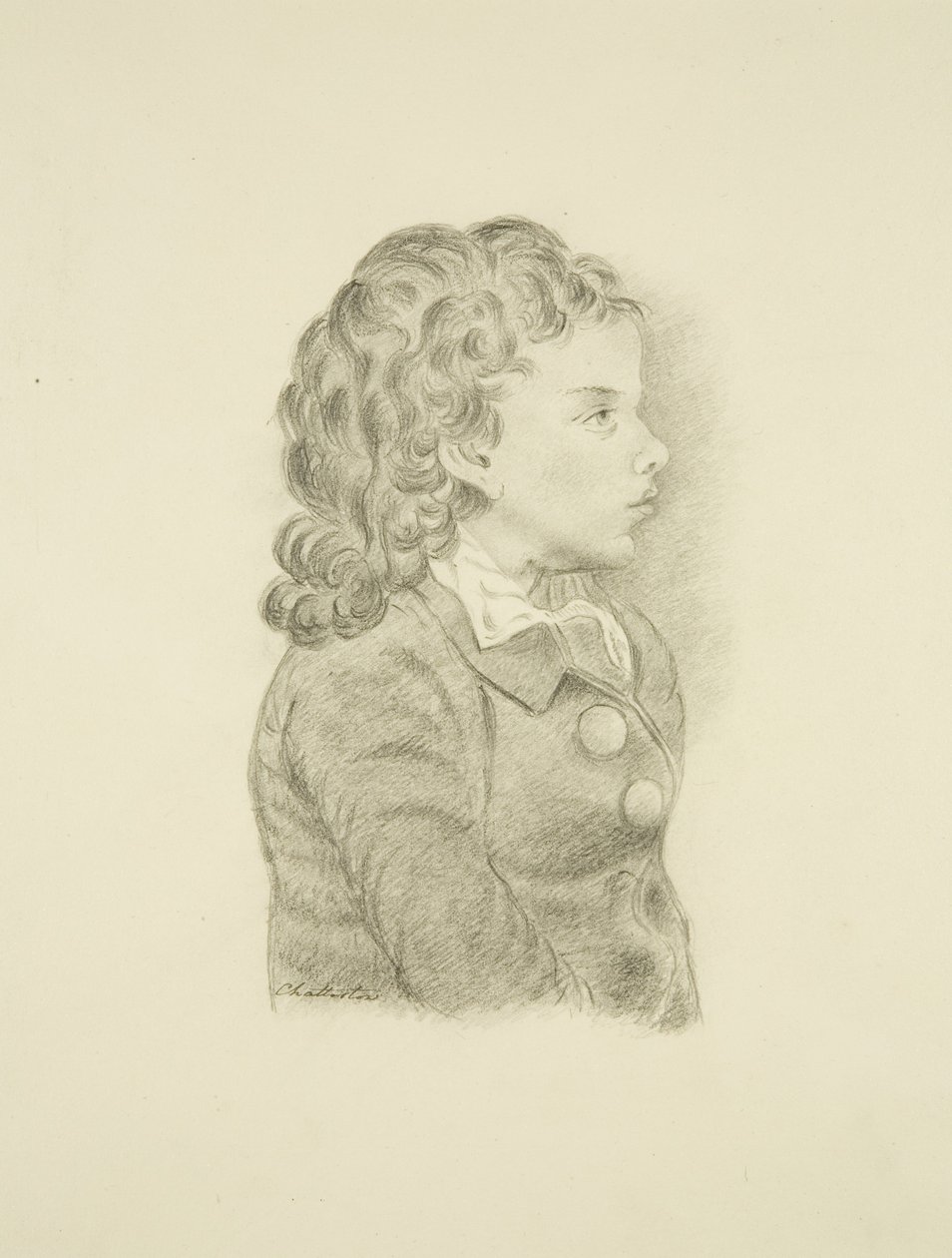 Vermutetes Porträt von Chatterton von Miss Livett