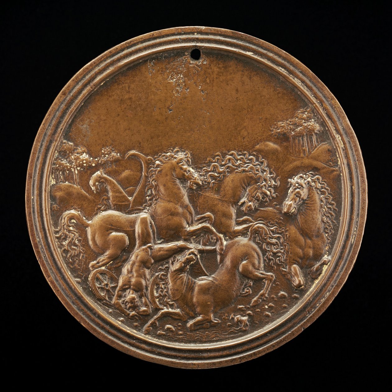 Tod des Hippolytus, spätes 15. - frühes 16. Jahrhundert von Moderno