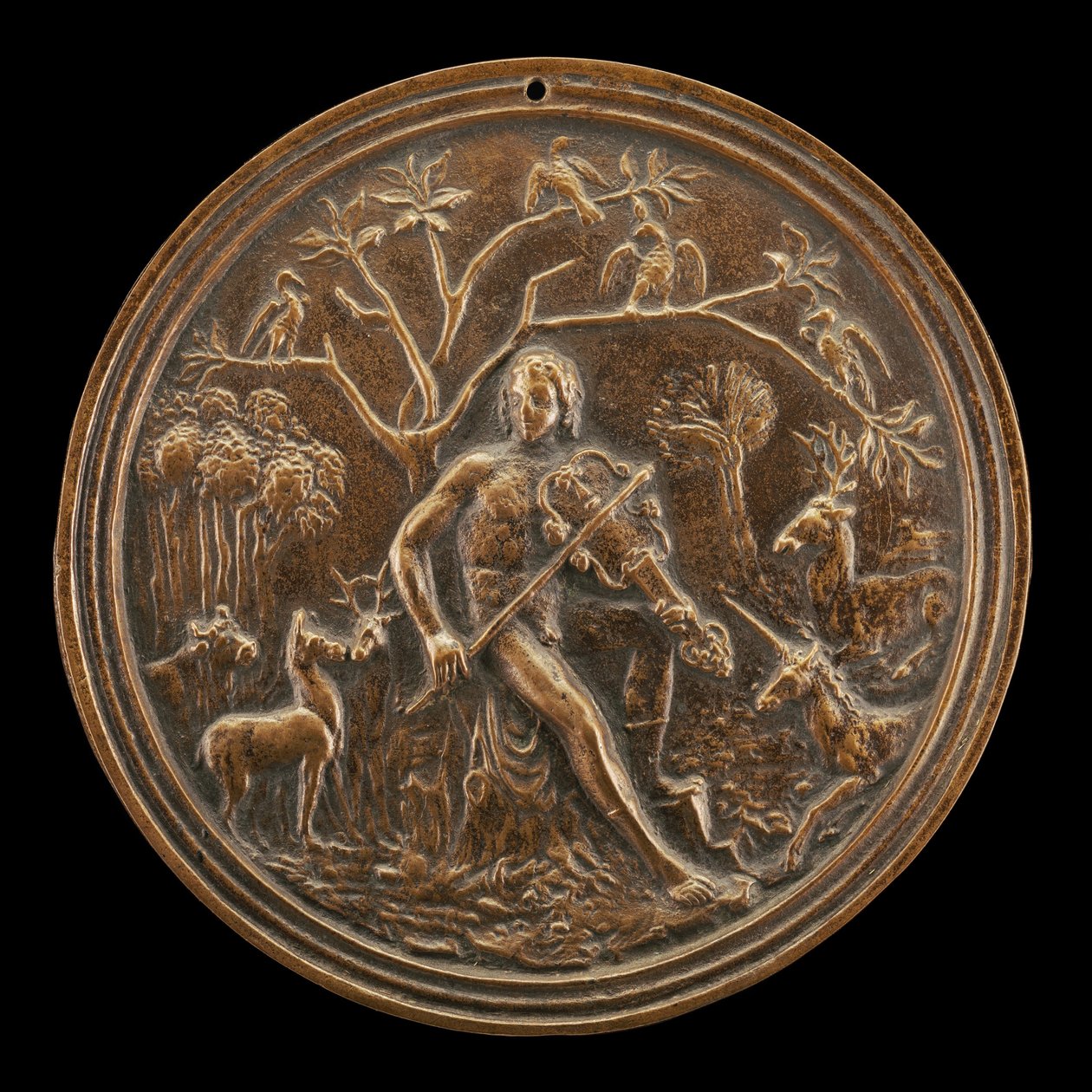 Orpheus bezaubert die Tiere der Felder von Moderno
