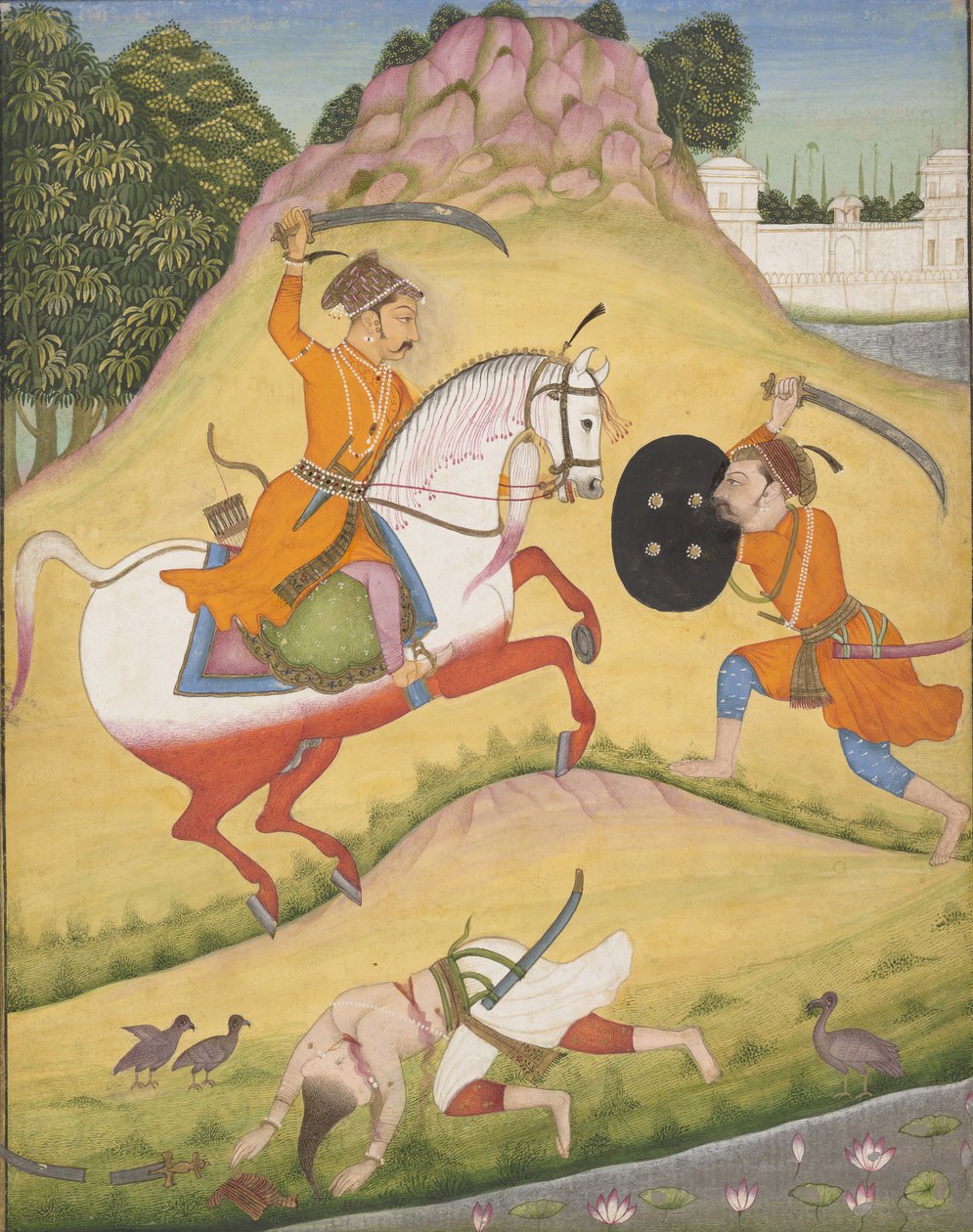 Nata Ragina: Folio aus einer Ragamala-Serie, Girlande der musikalischen Modi von Mohamed