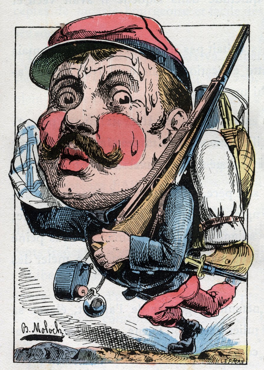 Allegorie eines Reservisten im 19. Jahrhundert von Moloch